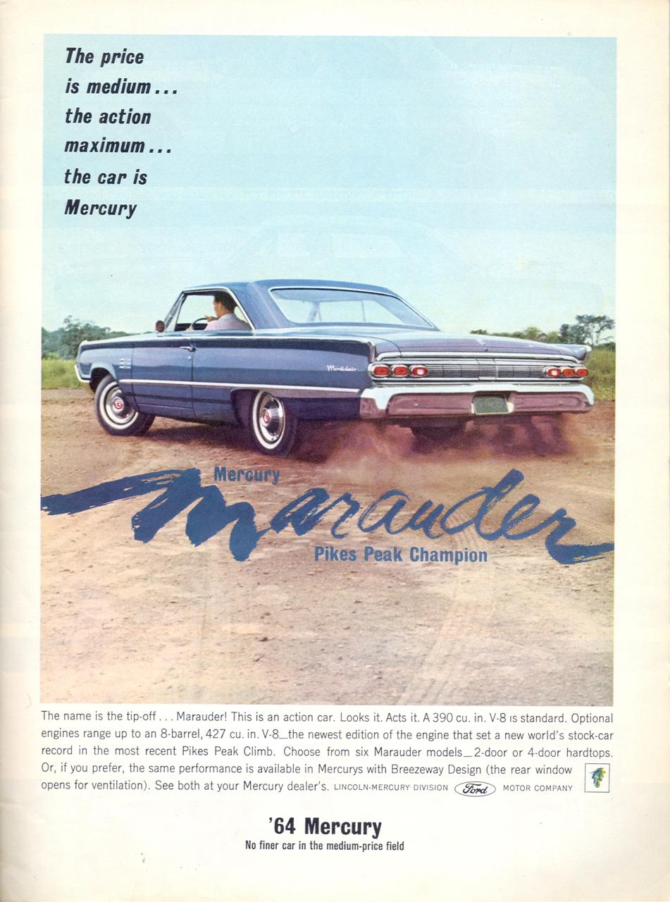 1964 Mercury Auto Advertising